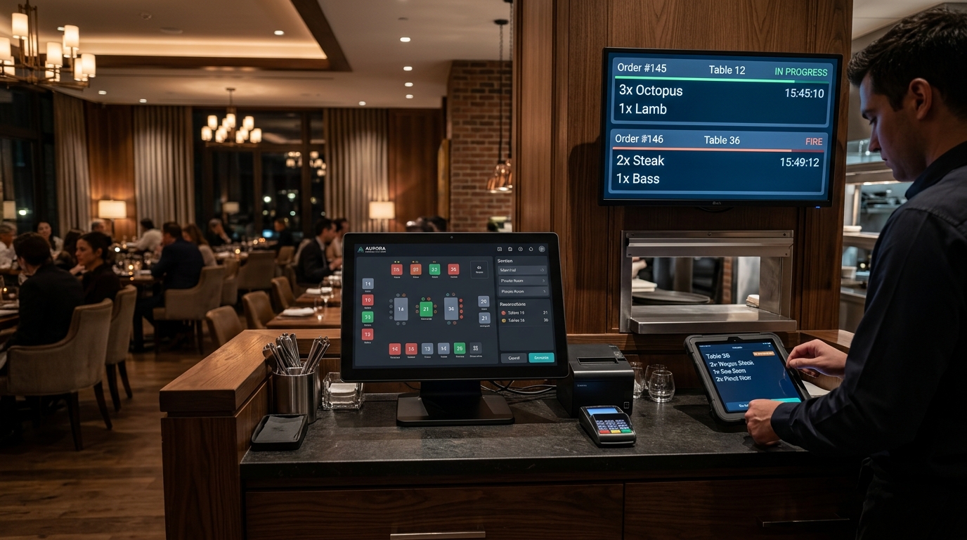 AKINSOFT Restaurant POS, Waiter Terminal and Kitchen Display System